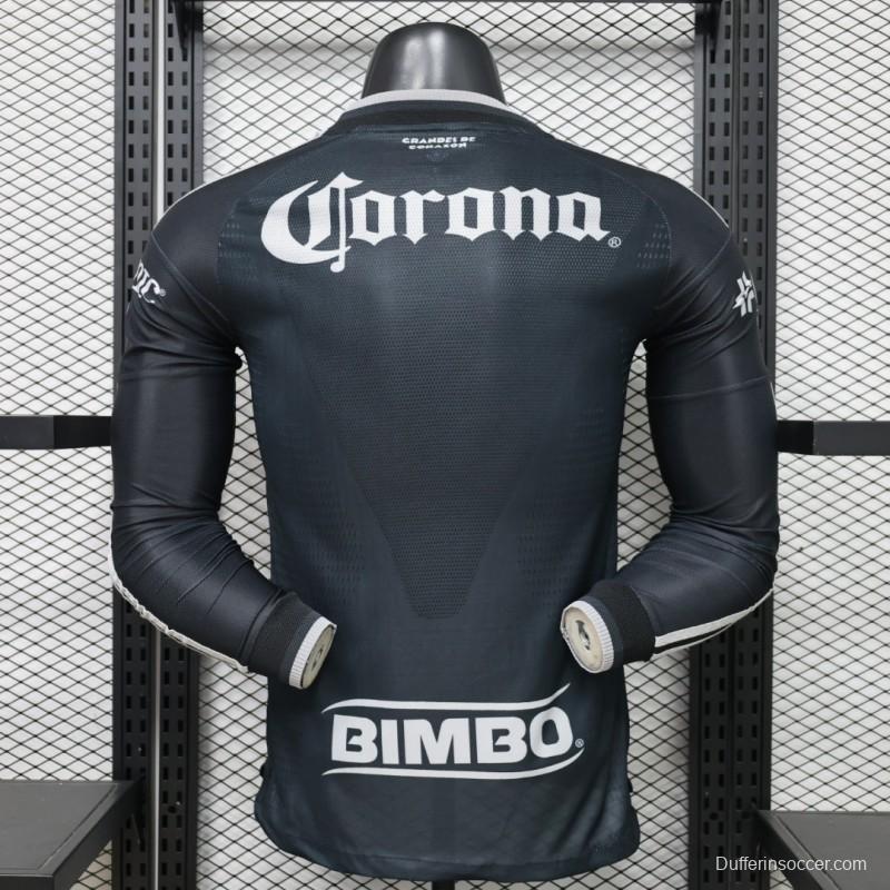 Player Version 26/27 Club América Charcoal Black Long Sleeve Away Jersey