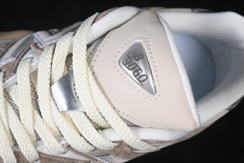 New Balance 9060 Retro Running Shoes with Mesh and Suede Upper - U9060ERM