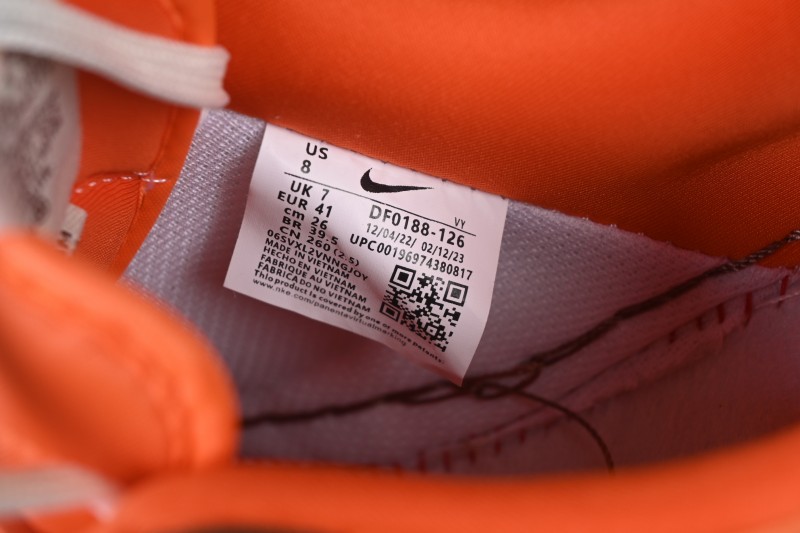 Nike Air Force 1 '07 Low Collaboration Sneakers in Orange Brown and Sage Green Casual Court Shoes - DF0188-126