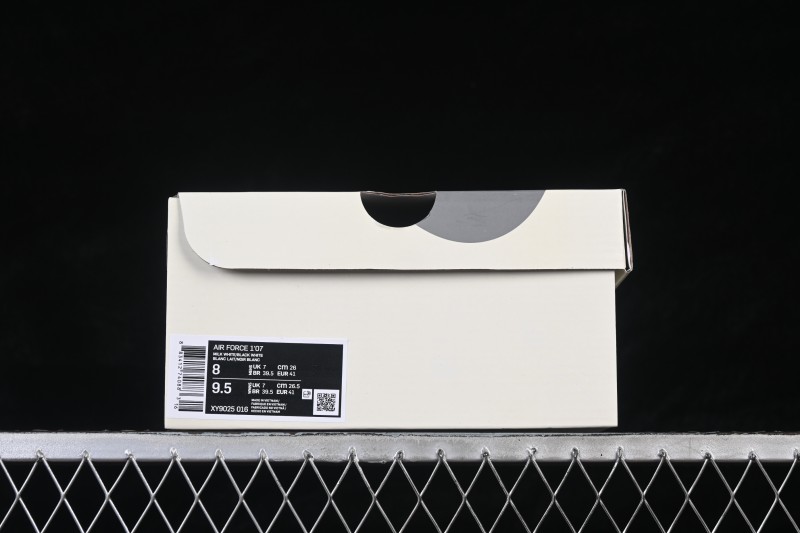 Nike Air Force 1 '07 Low Sneakers with Woven Mixed Black and Beige Design - XY9025-016