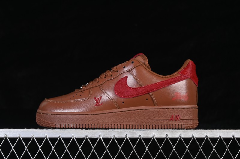 Nike Air Force 1 '07 Low Year of the Horse Edition Chestnut Brown Style Board Shoes - XY9025-002