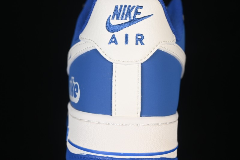 Nike Air Force 1 '07 Low Skateboarding Shoes with White and Blue Colorway - XD9314-612