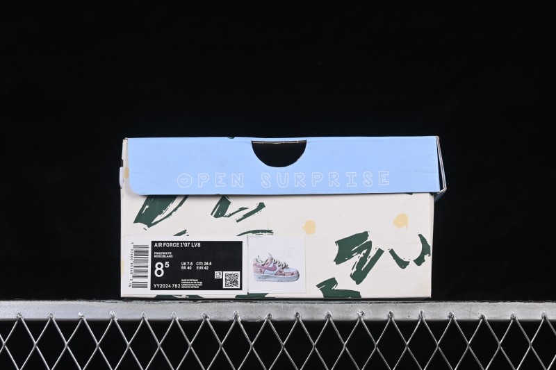 Nike Air Force 1 '07 Low Hello Kitty Pink White Casual Sneakers - YY2024-762