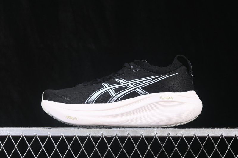 Asics Gel-Nimbus 27 Retro Breathable Cushioned Running Shoes for Men - 1011B958-002