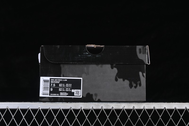 Nike Air Force 1 '07 Low Basketball Shoes with White-Black-Royal Blue Colorway - DN1688-811