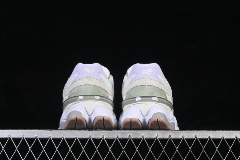 New Balance 9060 Retro Running Shoes with ABZORB Cushioning and Suede Overlays - U9060AUC