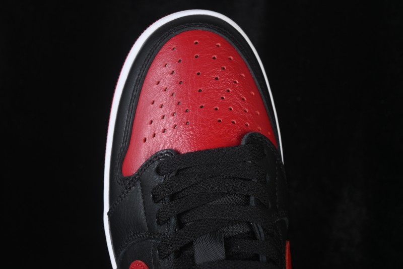 Nike Air Jordan 1 Low Banned Black Red Low Top Cultural Casual Skateboard Shoes - IW6276-001
