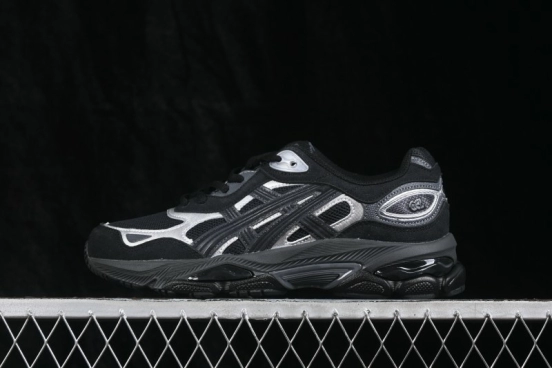 ASICS GEL-NYC Black Silver Unisex Retro Running Sneakers