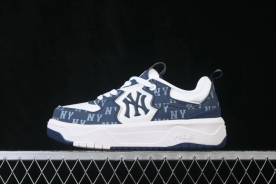 MLB Chunky Curve Liner New York Yankees Thick Sole Casual Running Shoes - 3ASXL206N50NYS