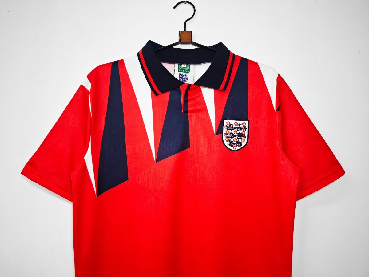 Retro 1992 England Away Red Jersey