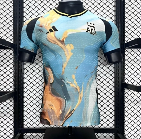 Player Version 2024 Japan Watercolor Painting Blue/Yellow Concept Jersey