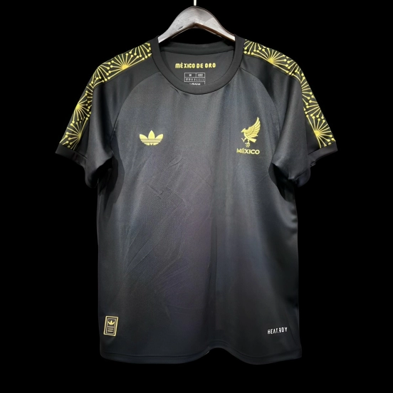 Player Version 2025 Mexico Gold Cup Black Pre-Match Jersey