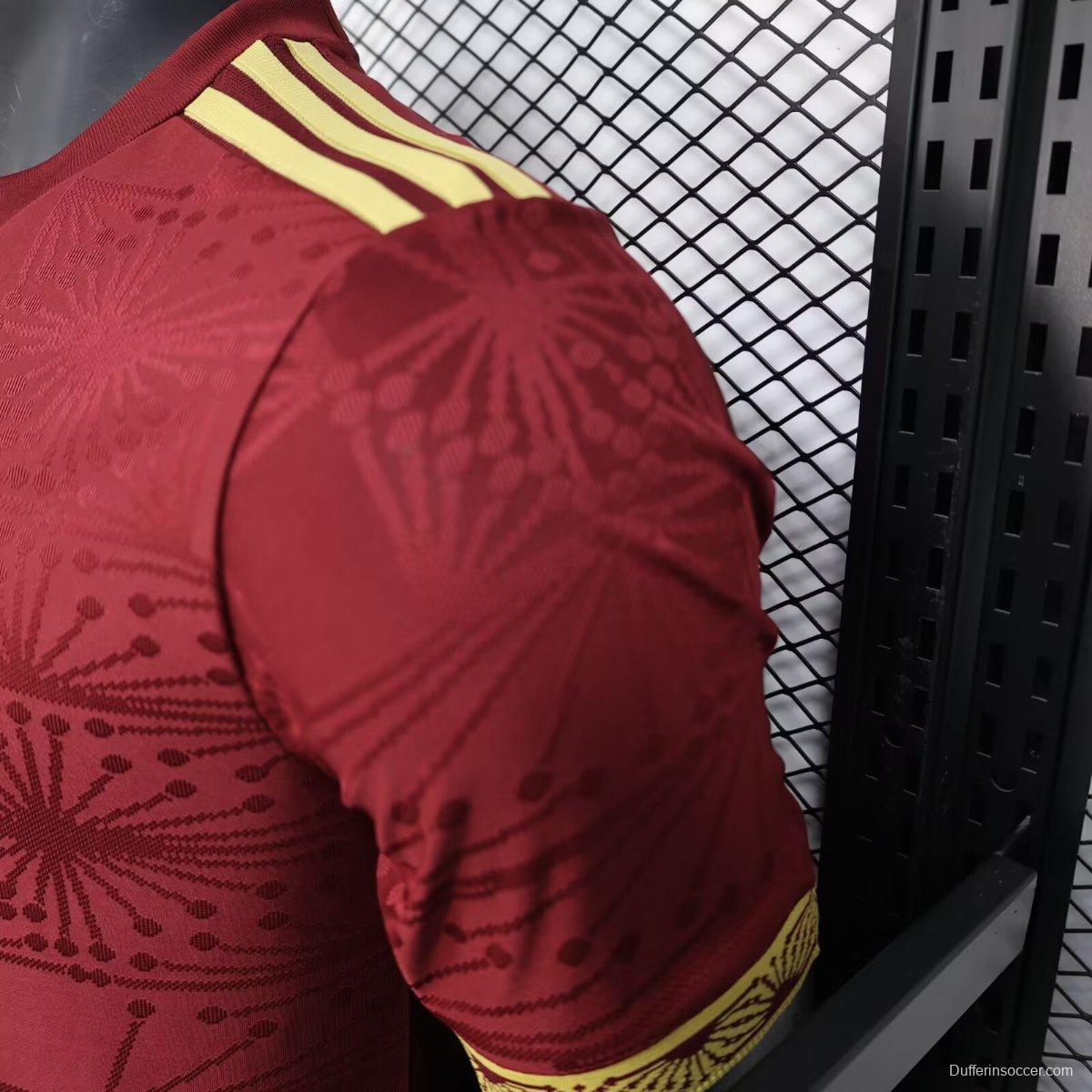 Player Version 2025 Mexico Gold Cup Wine Jersey