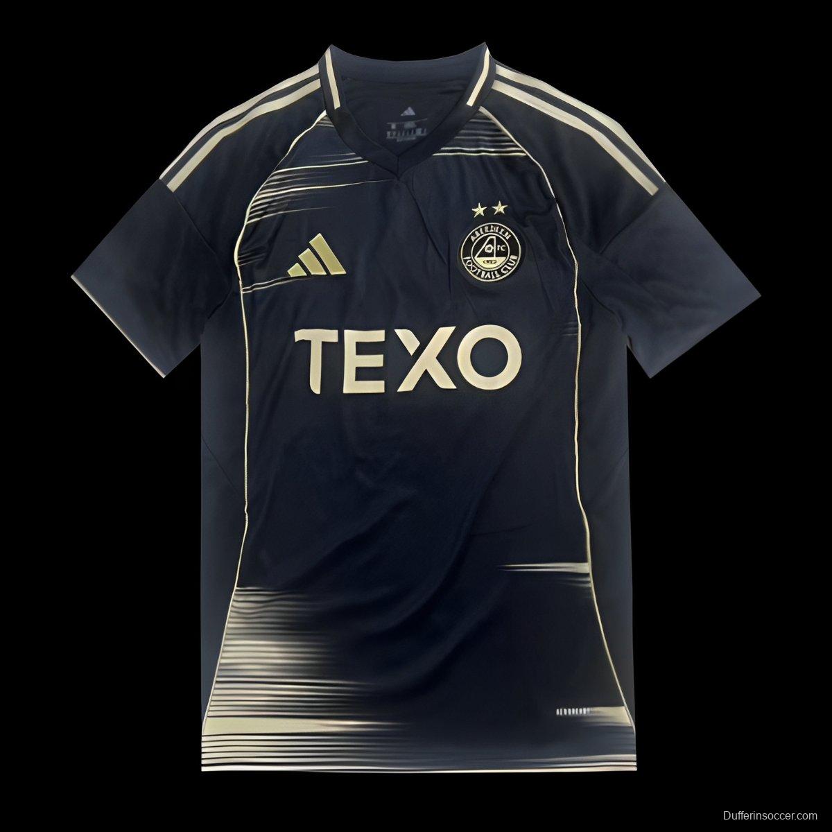 25/26 Aberdeen Away Black Jersey