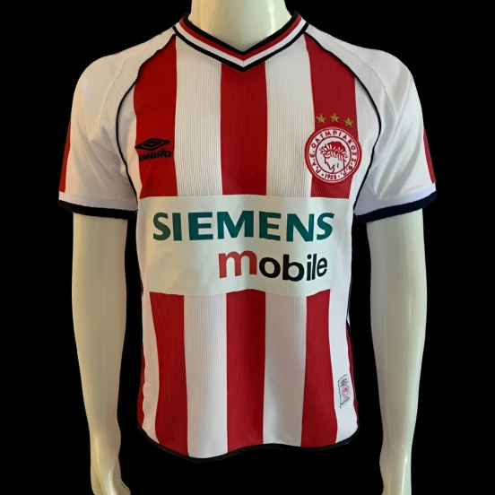 Retro 01/02 Olympiacos Home Jersey