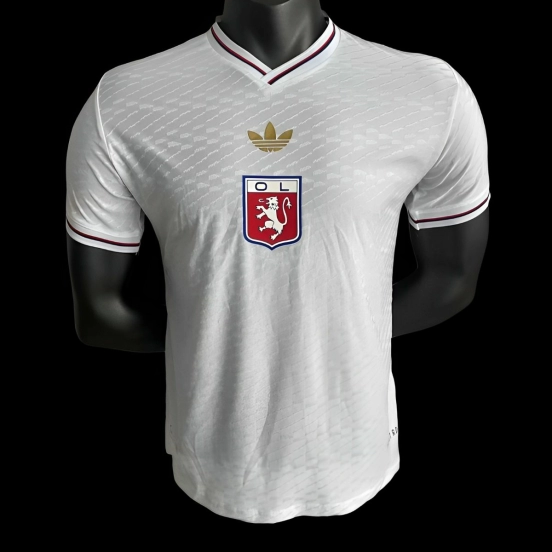 Player Version 25/26 Olympique Lyonnais WHITE Anniversary Jersey