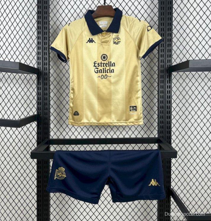 2025/26 KidsDeportivo De La Coruna 25th Anniversary Edition Kit