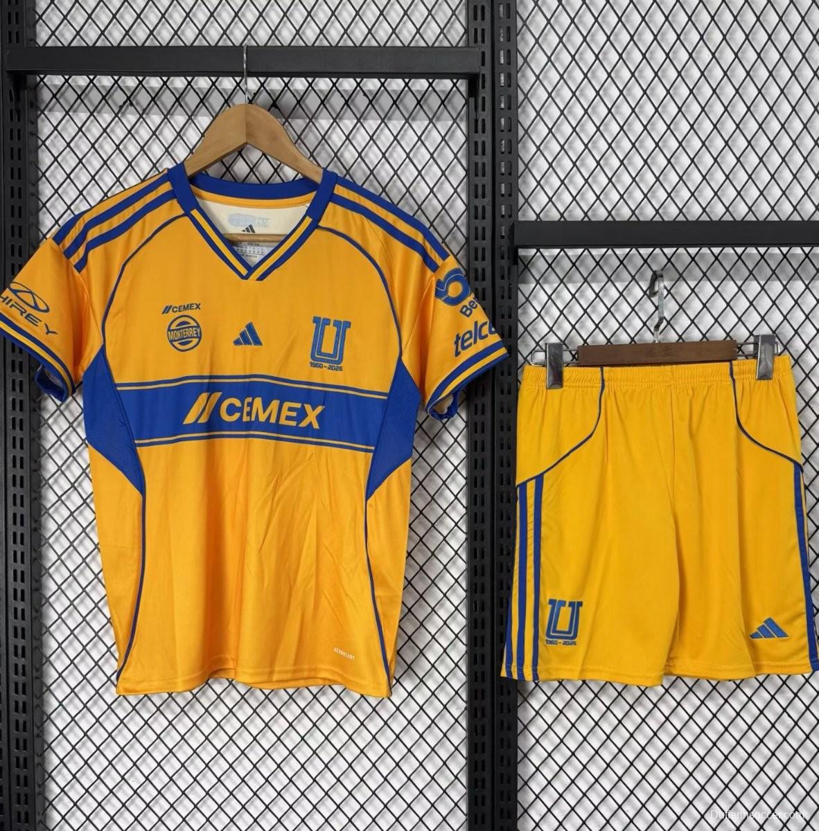 25/26 Kids Tigres UANL Home Jersey