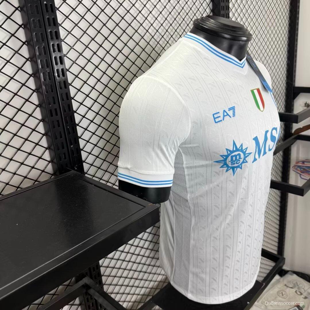 Player Version 25/26 SSC Napoli Champion Away White Jersey