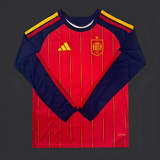 2026 Spain Home Long Sleeve Jersey