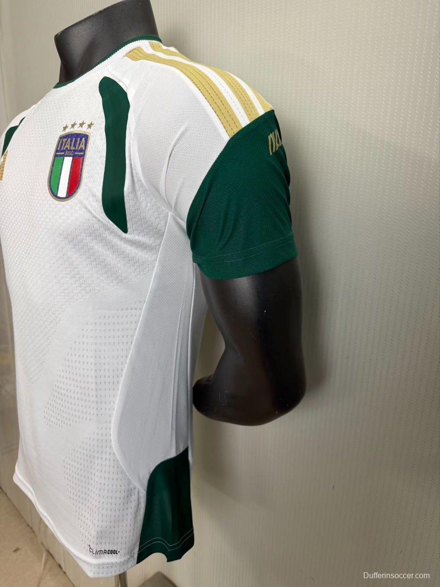 Player Version 2026 Italy White Training Pre-Match Jersey