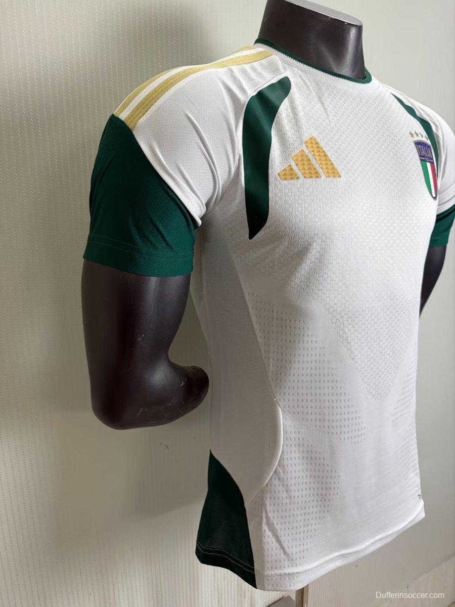 Player Version 2026 Italy White Training Pre-Match Jersey