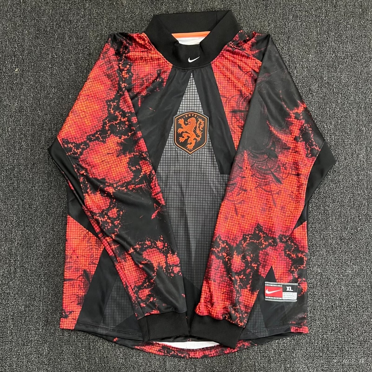 2026 Netherlands Red/Black Long Sleeve Goalkeeper Jersey
