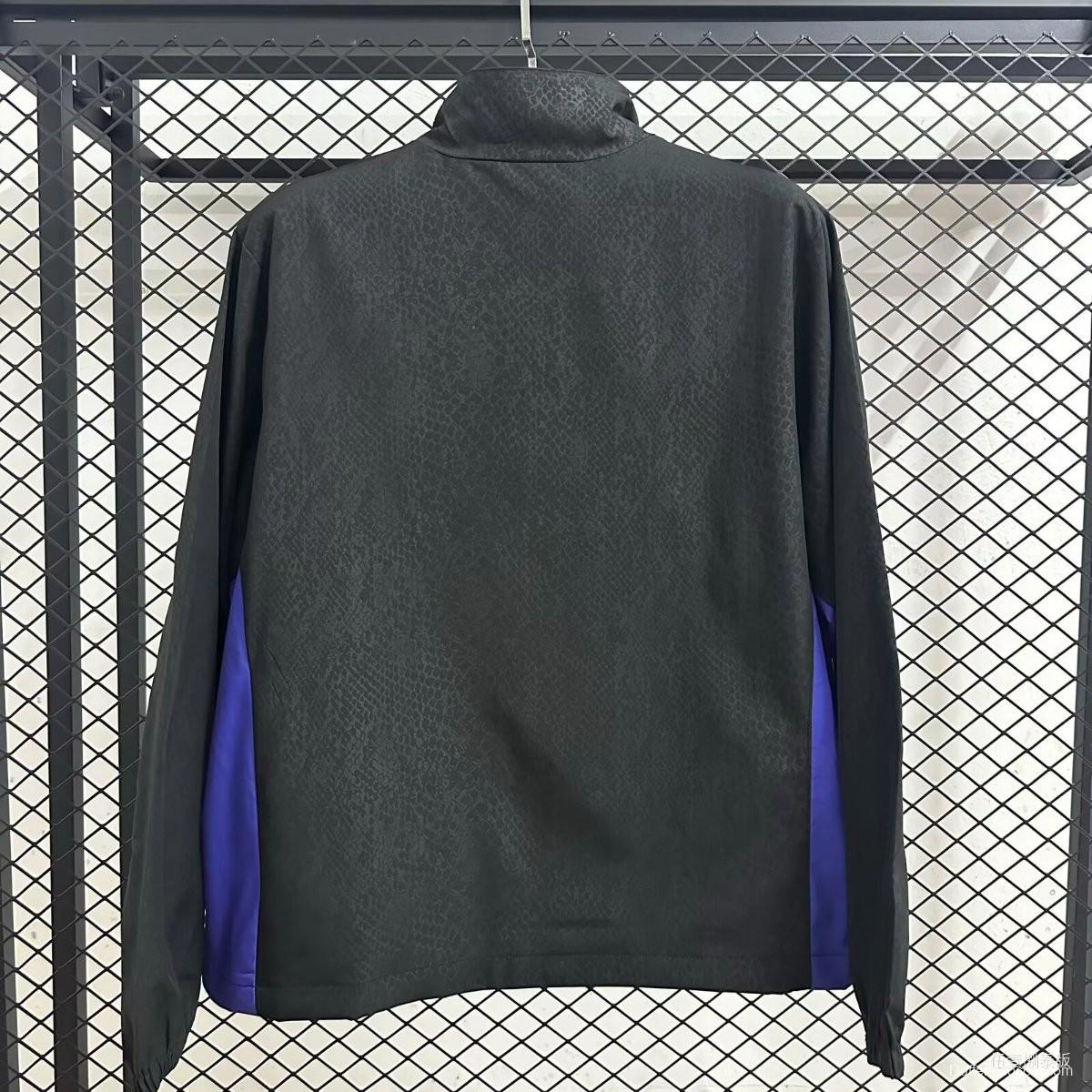 25/26 Barcelona Black/Blue Kobe Full Zipper Windbreaker