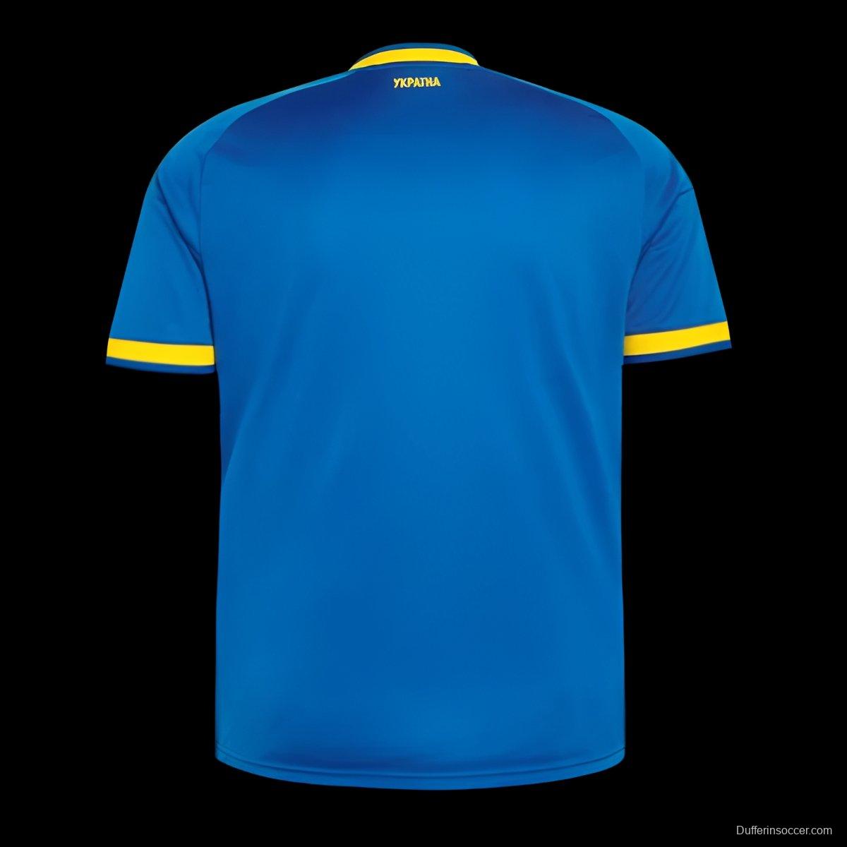 2026 Ukraine Away Blue Jersey