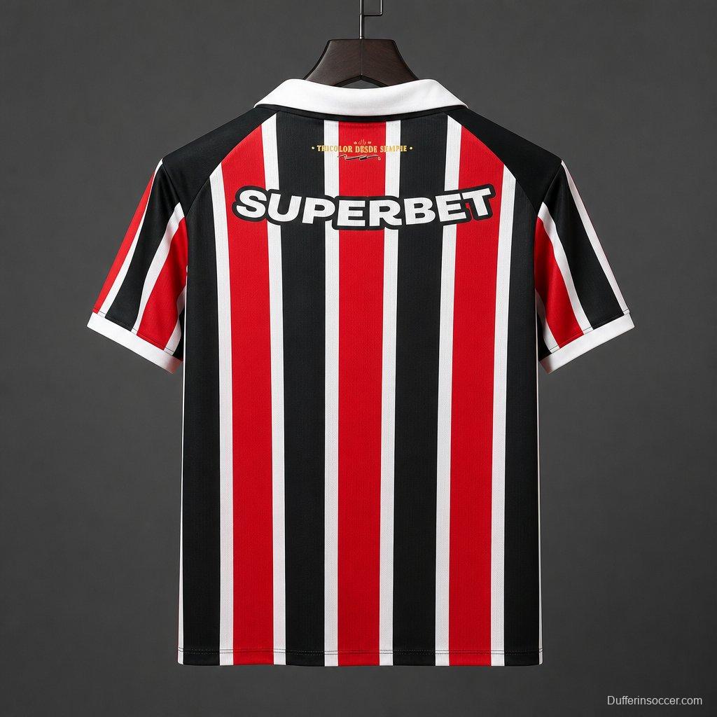 26/27 Sao Paulo Away Jersey With Full Sponsors