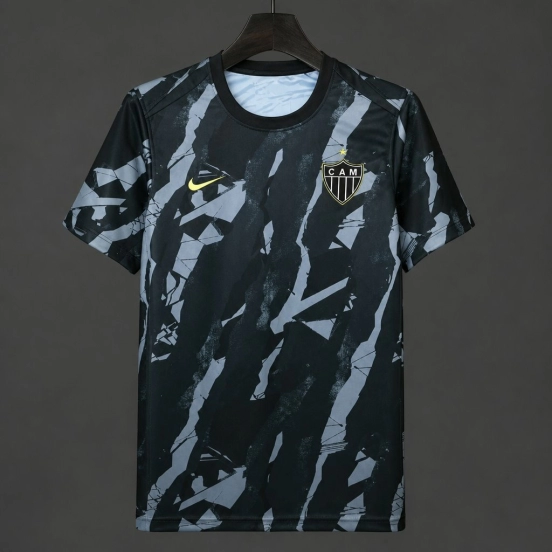26/27 Atletico Mineiro Black with Gray Camo Pattern Jersey