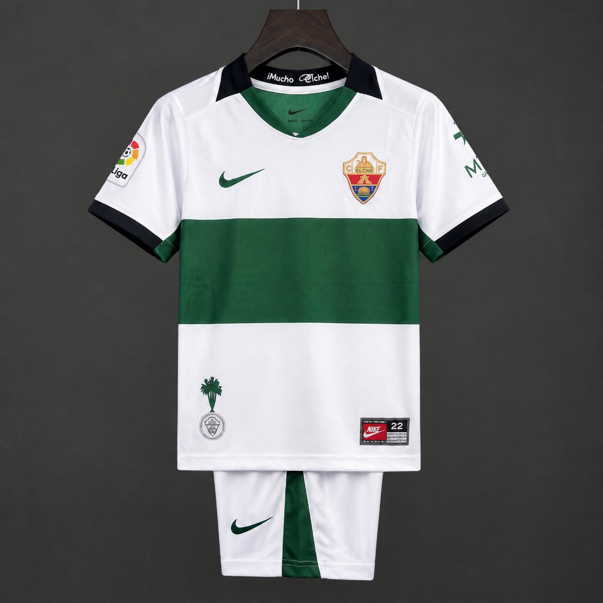 26/27 Kids Elche Home Green White Jersey Kit