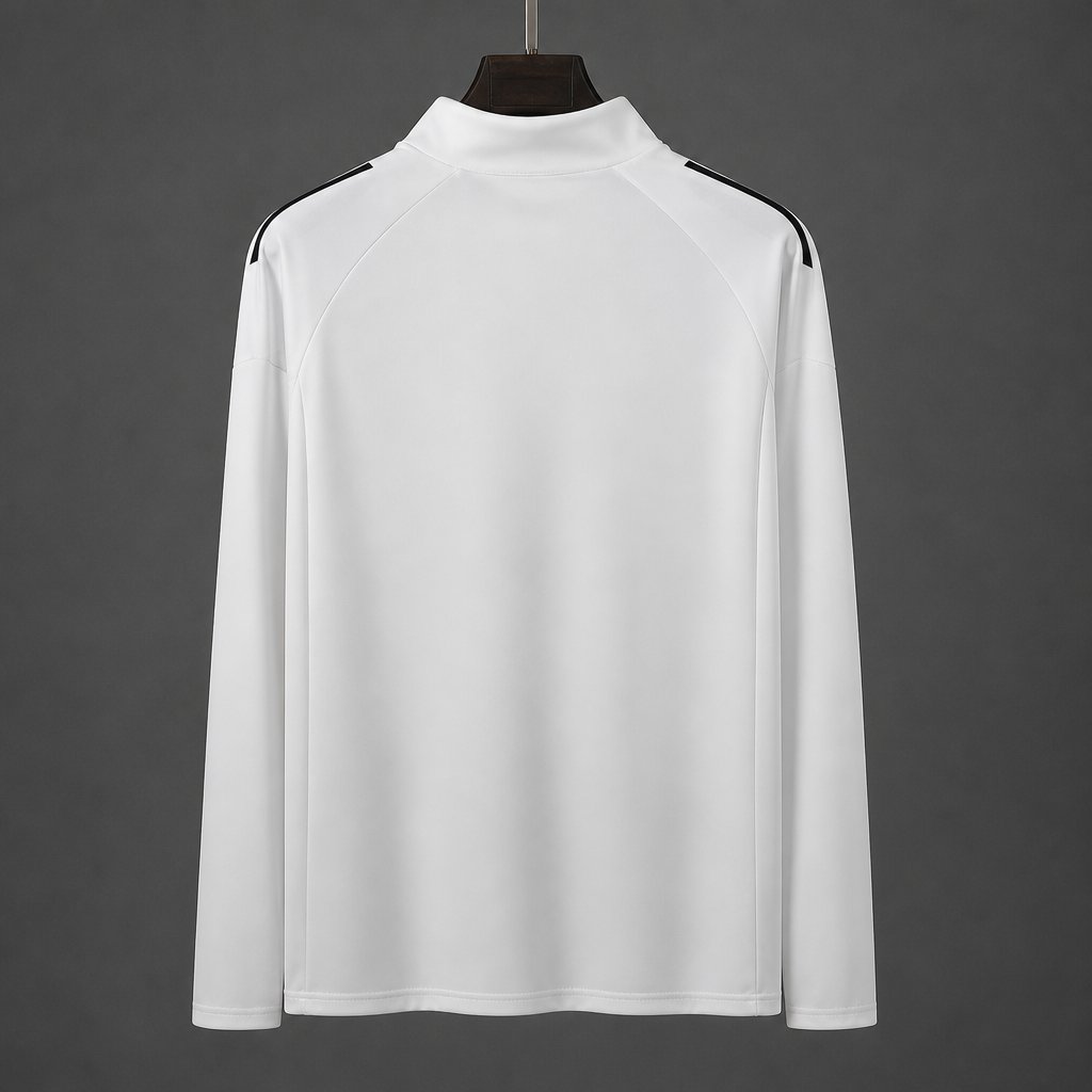 25/26 Sevilla FC White Long Sleeve Half-Zip Training Top