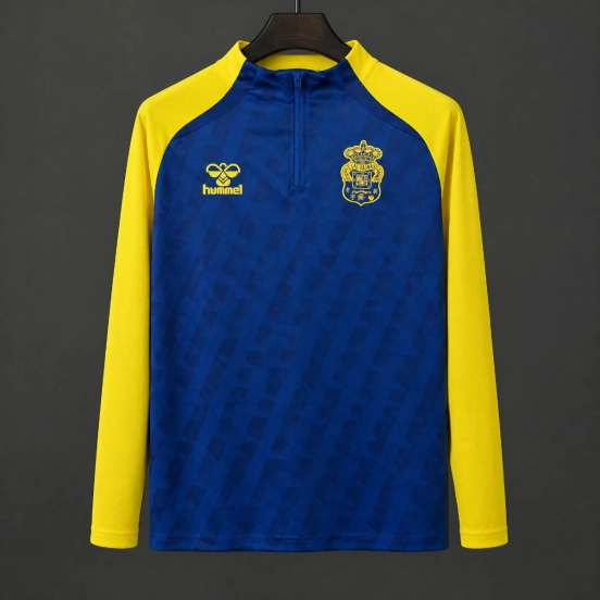 26/27 UD Las Palmas Blue Half-Zip Long Sleeve Training Top