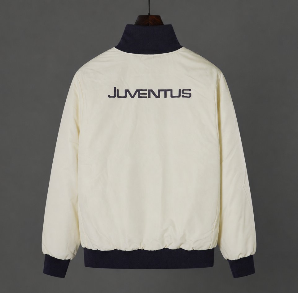 26/27 Juventus White Full Zipper Windbreaker